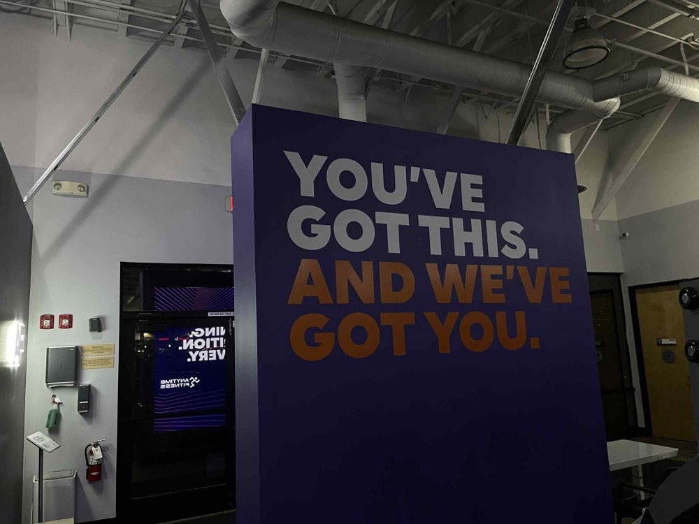 commercial graphics for gym in Las Vegas provided by precision window tint